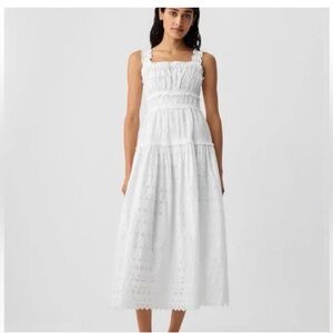 Gap X doen white eyelet sundress size large NWT